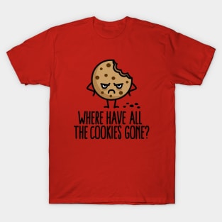 Where have all the cookies gone Santa Claus Christmas T-Shirt